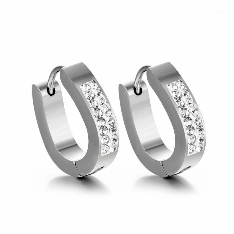 

Charm Fashion Stainless Steel Earrings Silver Color Unisex Hoop For Women Men Girls Boys Aros Aretes Jewelry 20211