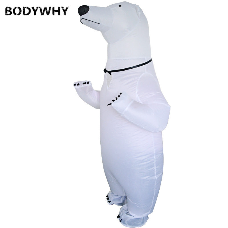 Mascot CostumesPolar Bear Mascot Inflatable Costume Suits Party Game Dress Outfits Clothing Advertising Carnival Halloween Easter Adult-image-747522858