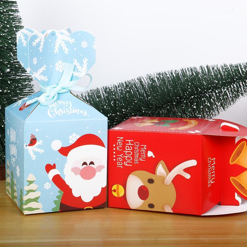 

5pcs Christmas Gift Box With Rope Christmas Decor for Home Navidad Natal Candy Box New Year Santa Claus Gift Paper Kerst1