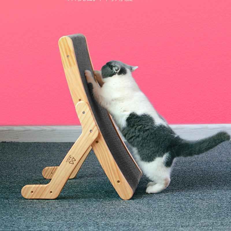 

Cat Corrugated Paper Sofa Bed Cats Care Toys Wooden Cat House With Scratcher Board Kitten Sleeping Nest Grinding Nail Mat