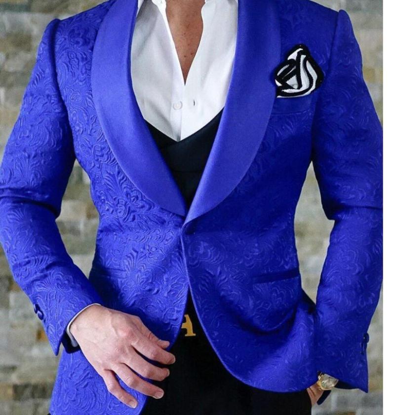 

New arrival shawl lapel black / red / white print men suit with pants wedding groom fashion suit jacket Bestman married, Custom made of color