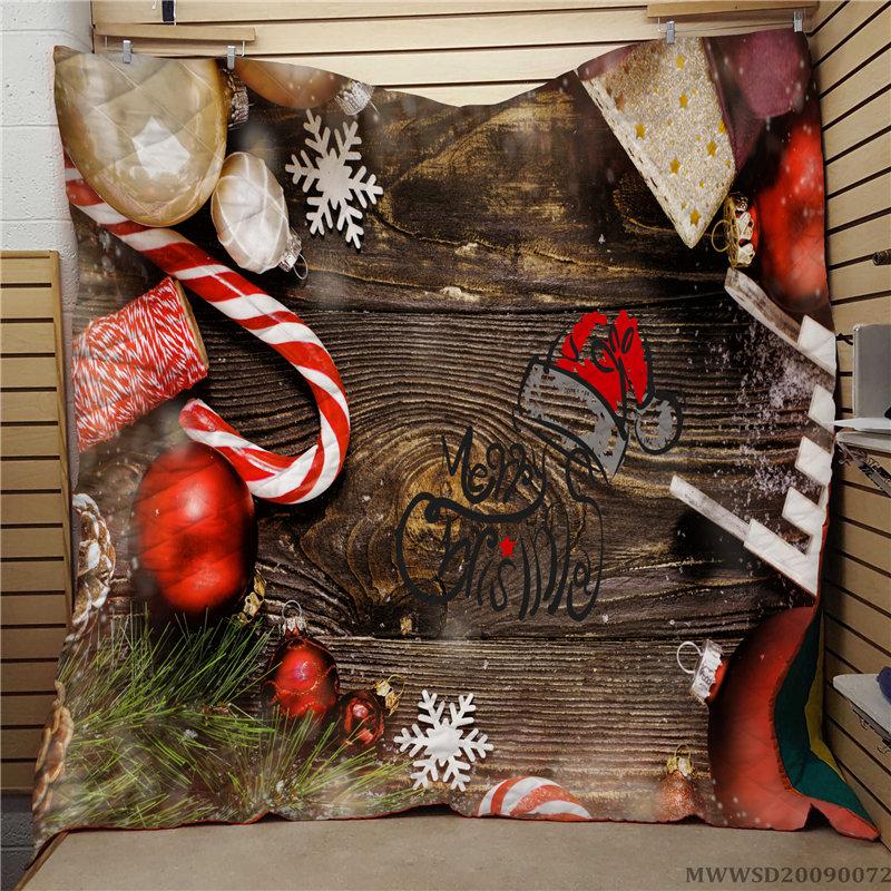 

Merry Christmas 3D Creative Quilt Lovely Pattern Print Fashionable Soft Breathable Bedroom Decoration For Kids Adult