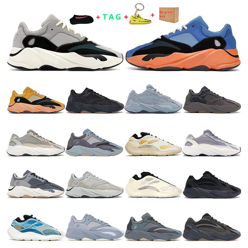 

700 running shoes men women sneakers Solid Grey Bright Blue sun Utility Black Cream Safflower mens sports trainers beZ YEZZIES YEEZIES BOOST