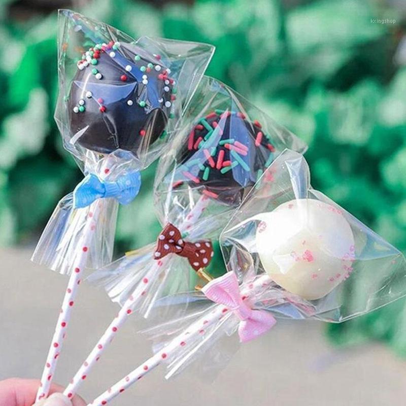 

100pcs/Bag Transparent Opp Plastic Bags for Candy Lollipop Cookie Packaging Cellophane Bag Wedding Party Gift Bag1