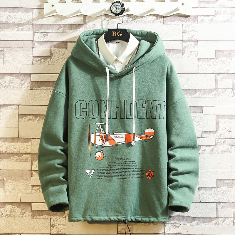 

2021 New Autumn Spring Fashion Black Men's Green Hip Hop Long Sleeve Hoodies Sweatshirt Clothes 2K2U, Wy101 1