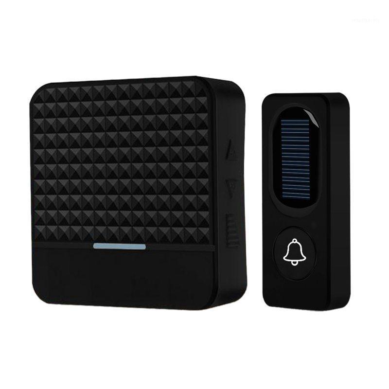 

300m Long Range Solar Power Wireless Waterproof Doorbell Light Control Sensor With Transmitter+ Receiver Door Bell Kit(Eu Plug)1