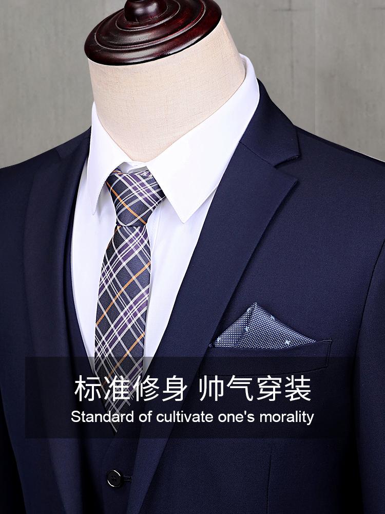 

Man Suit Business Men Blazer Slim Fit Casual Blazers Groomsmen Groom Wedding Man Blazer Casual Suit Jacket Men Clothing BE50XF, Navy double button