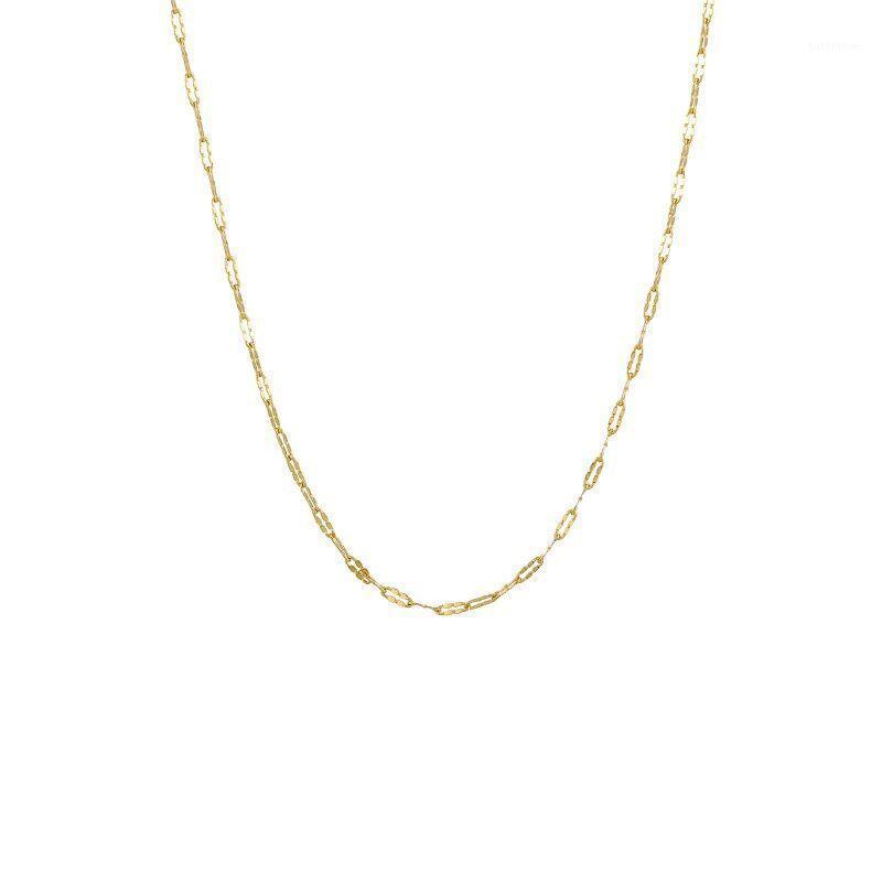 

MxGxFam ( 50 cm x 1.5 mm ) Small 20 inches Lips Necklaces for Men Women 24 k Pure Gold Color Fashion Jewelry For Match Pendants1