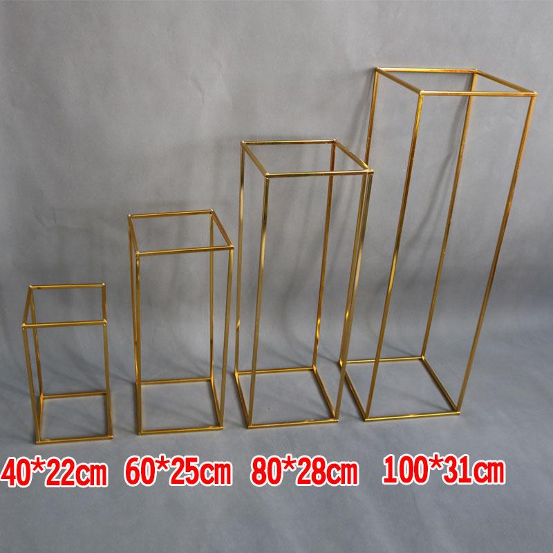 

4pcs/set wrought iron stand wedding props artificial flower road lead supplies flower arch wedding arch road lead T-stage decor