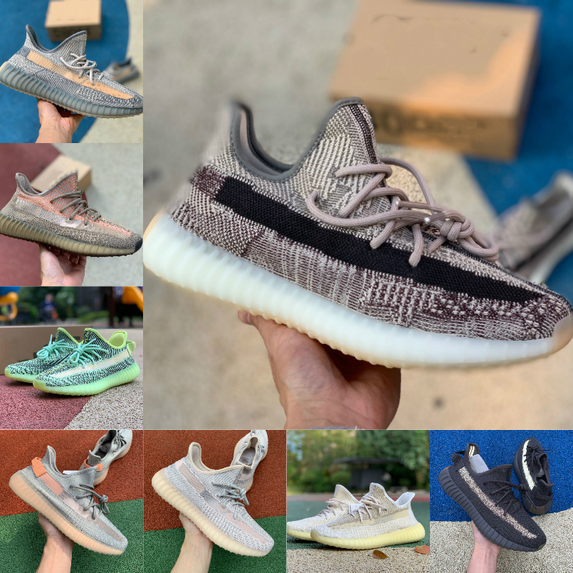 

Kanye V2 Reflective West Fade Carbon Natural Yeshaya Cinder Earth Zyon Oreo Desert Sage Linen Mens Running Shoes Women Trainers Sneakers T63, 9033/earth