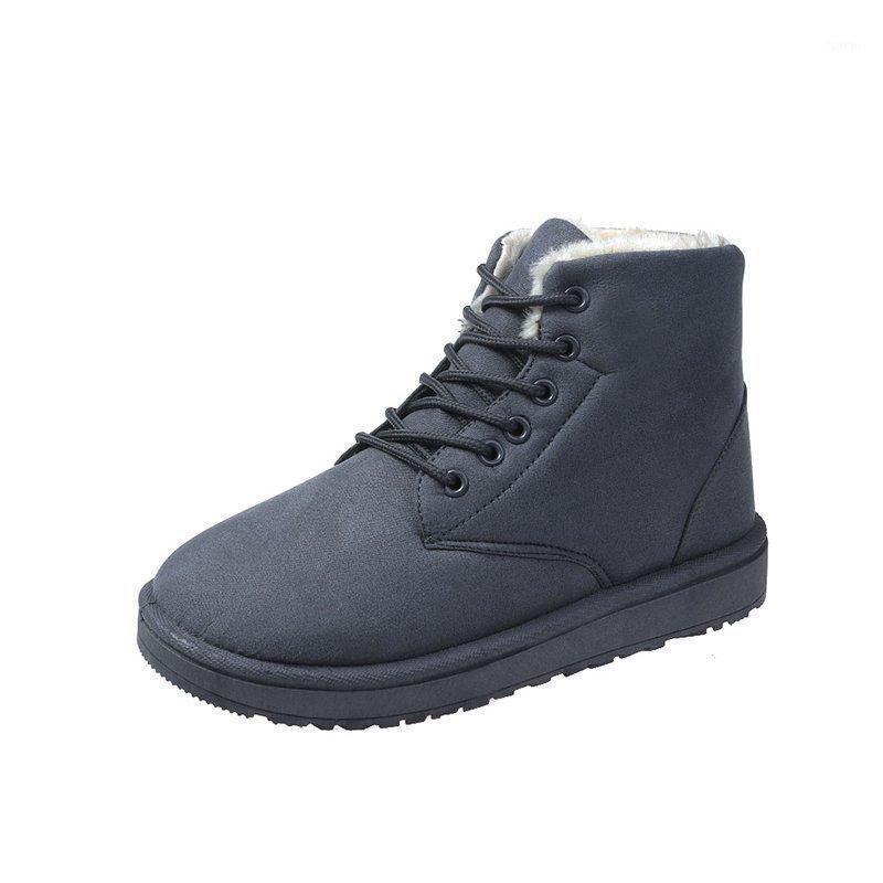 

Women boots 2020 winter snow boots female Duantong warm lace flat with women shoes tide shoes F031 hot sale 35-401, Brown