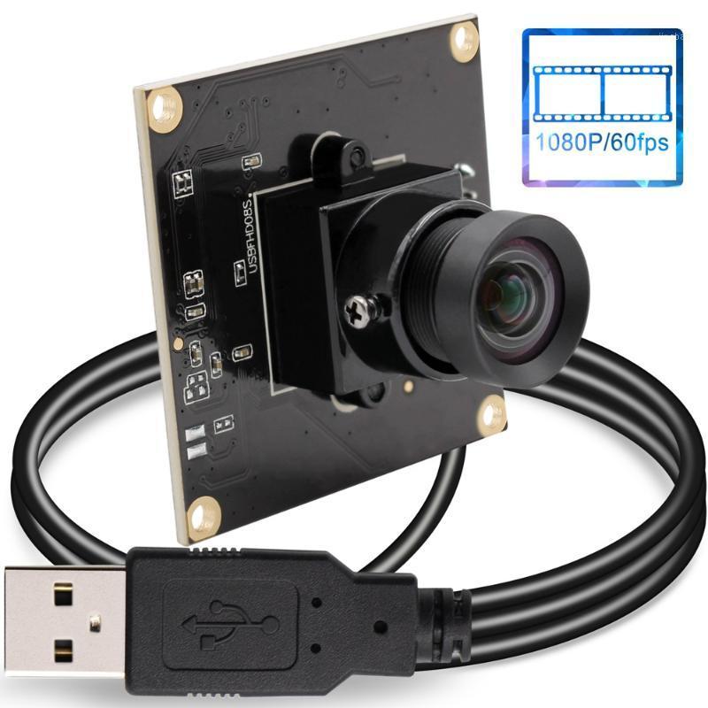 

ELP Zero Distortion Wide Angle Webcam HD 1080P CMOS OV4689 Mini Driverless High Speed 60 120 260fps Camera Module USB2.01, Lc1100 lens