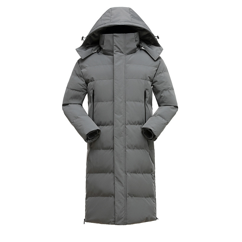 

Men Gross in the Open Hot Winter Long Parkas Jacket Casual Men's Jackets with Hoodies Outwear Children's Clothes Mfgl, Black