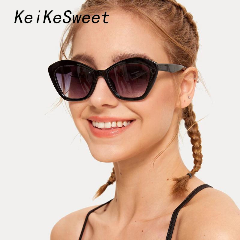

KeiKeSweet Top Brand Designer Fashion Luxury Sunglasses Women Square Vintage Rays Shades Party Outdoor Sun Glasses Eyewear