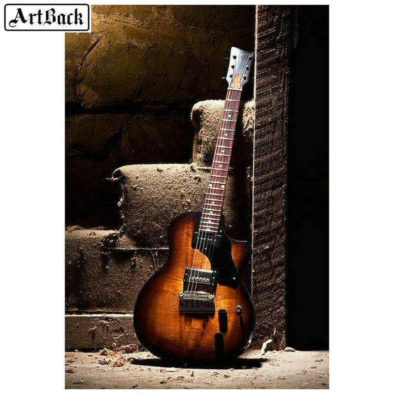 

5d diamond painting full square guitar music sticker diamond art mosaic resin 3d round drill canvas embroidery