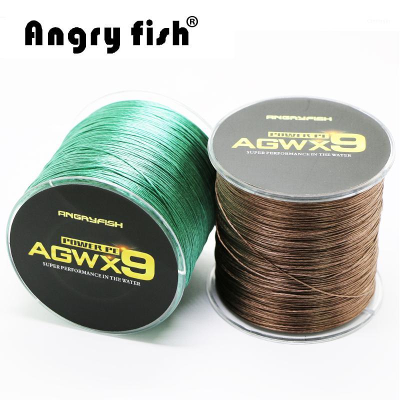 

Angryfish 9 Strands Weaves Braided 500M Fishing Line Super Strong PE Line 15LB-100LB1