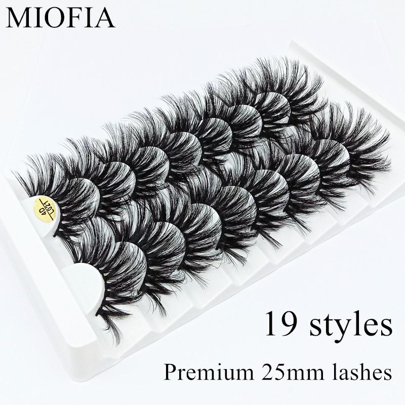 

MIOFIA 3D Mink False Eyelashes, New8 pairs 25mm eyelashes, without cruelty mink eyelashes wholesale