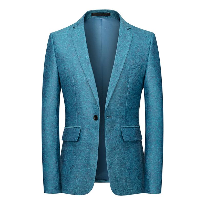 

Blazer Men Slim Fit Business Leisure One Button Formal Suit for Groom Wedding, Green