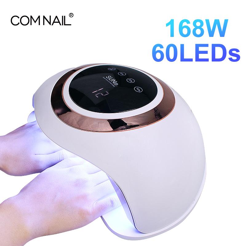 

New Nail Dryer for Manicure 168W Nail Lamp Curing All Kind of Gel Polish 60LED Double Hands Fast Drying Art Equipment, Sunx5 max