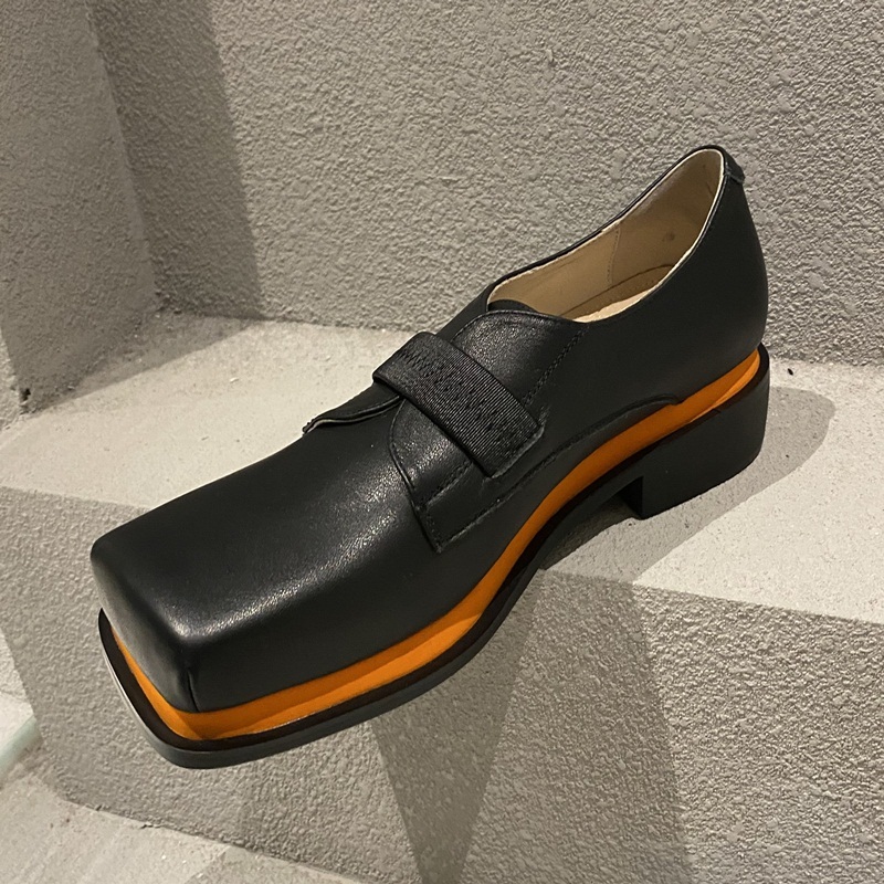 

2021 Female New Leather Black Woman Spring Shoes Party M87f, Yinguanglu.