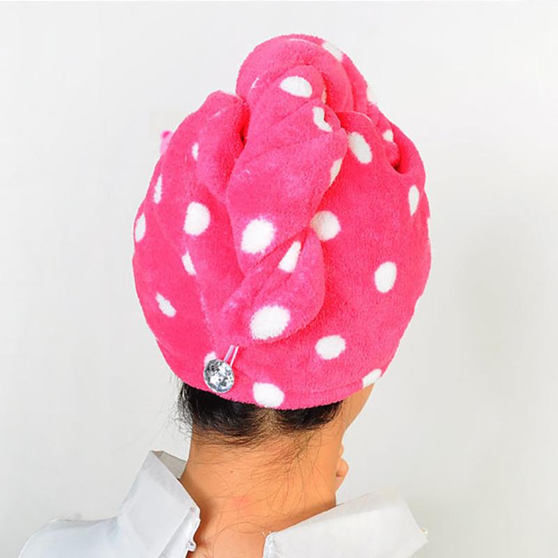 

1Pc Flannel Women Long Hair Wrap Fast Dryer Towel Shower Cap Soft Microfiber Water Absorbing Home Bathroom Accessories
