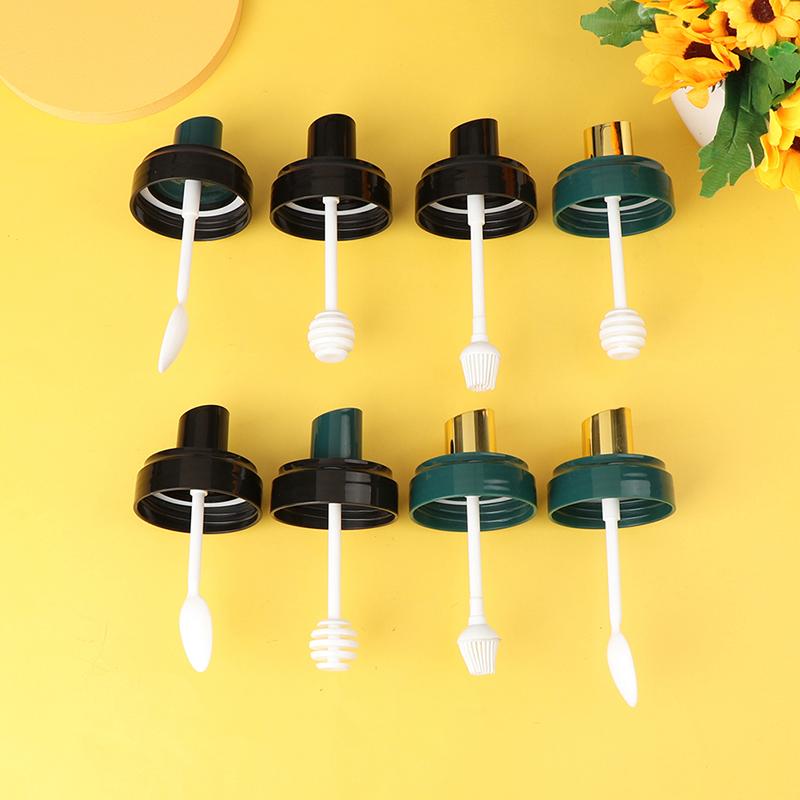 

1 Pcs Honey Stick Seasoning Jars Oil Brush Seasoning Can Retractable Bottle Cover Spoon Brush