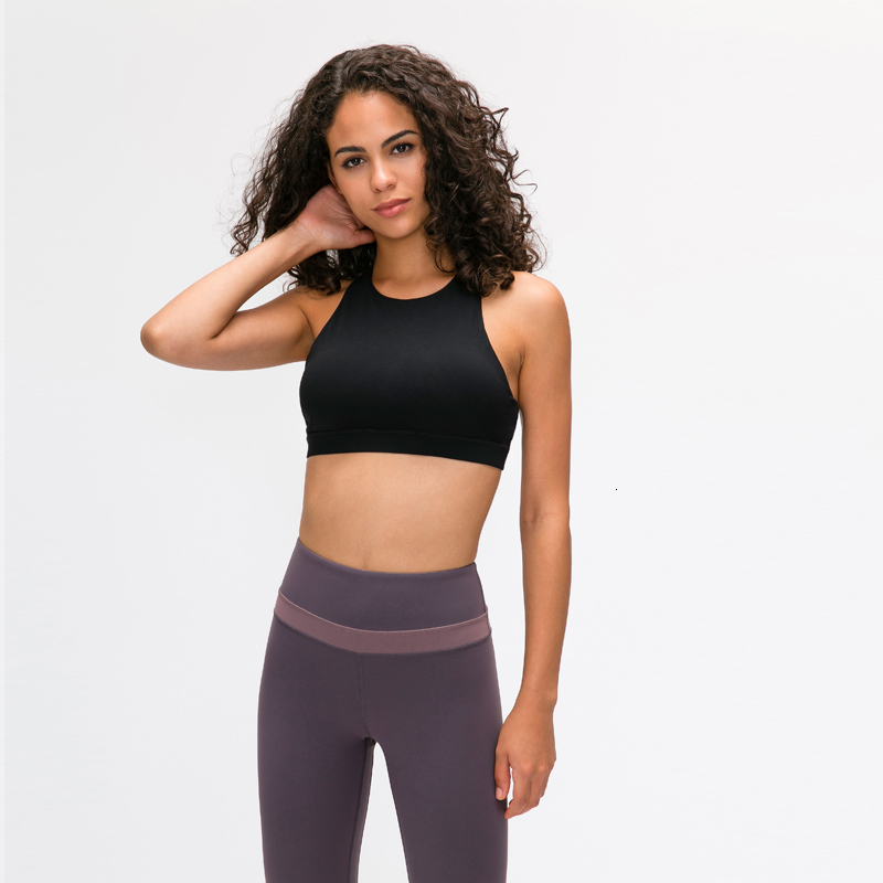 

2021 New Rate Medium Support Strappy Breathable Women Push Up Gym Bra Cross Back Padded Sports Bras N5qc, Moss green