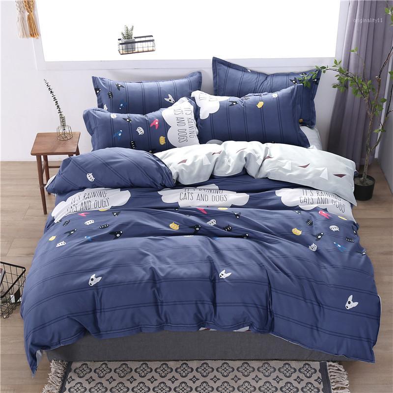 

Dogs Print Duvet/Blanket Cover Set Flat Sheet Pillow Cases 3/4Pcs Bedding set1, Xp19859