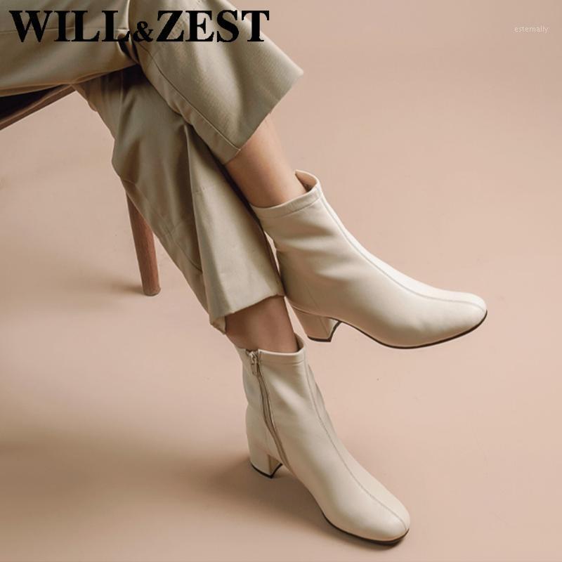 

Combat Boots for Women White Winter Fur Leather Short Booties Woman High Heels Snow Women Cute Designer Shoes 20201, White leather insole