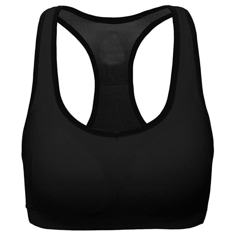 

SAGACE 5PC Breathable Sports Bra Women High Stretch Wire Free Padded Sports Seamless Fitness Vest Absorb Sweat Running Yoga Bra, Xl