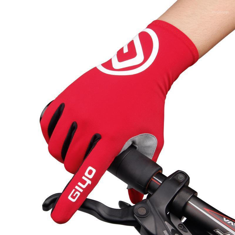 

GIYO Touch Screen Long Full Fingers Gel Sports Cycling Gloves MTB Road Bike Riding Racing Gloves Women Men Bicycle1, Black