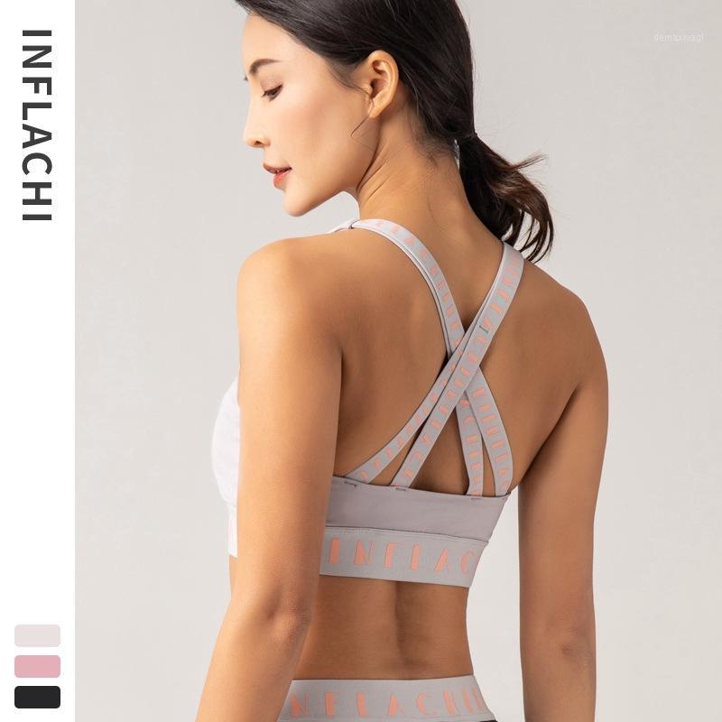 

Athletic -proof setting fitness bra with padded clothes women running yoga vest1, Beige