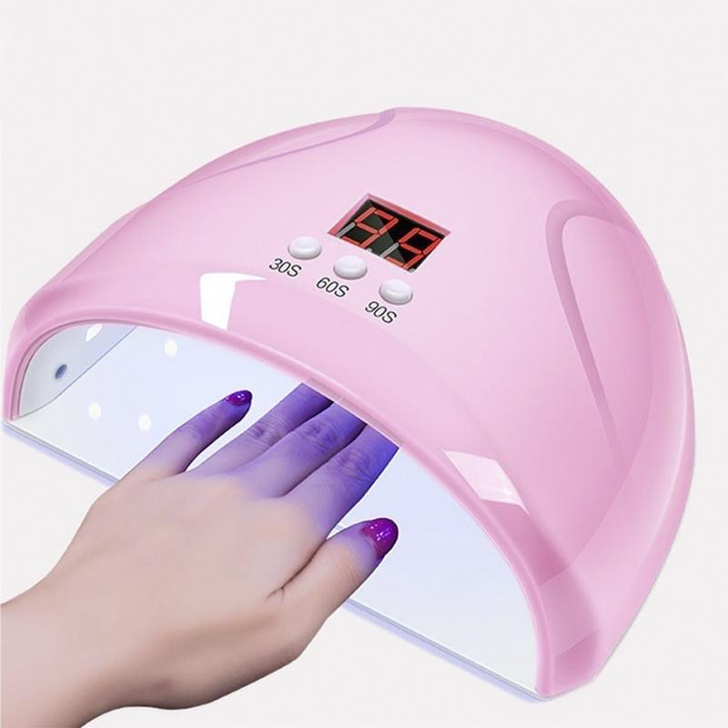 

UV LED Manicure 36/6W Nails Dryer Lamp Gel Motion Sensing Tools, 6w pink with usb