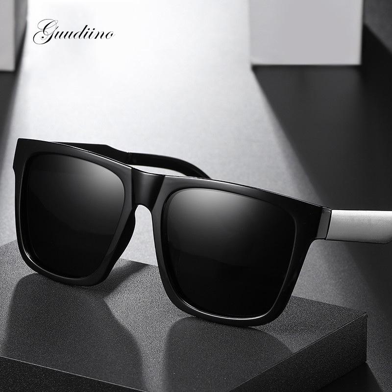 

Fashion Square Sunglasses Men Big Frame Black Lens Mirror Eyewear Polarized Sun Glasses Women Shades Uv400 Driving Goggle MM127