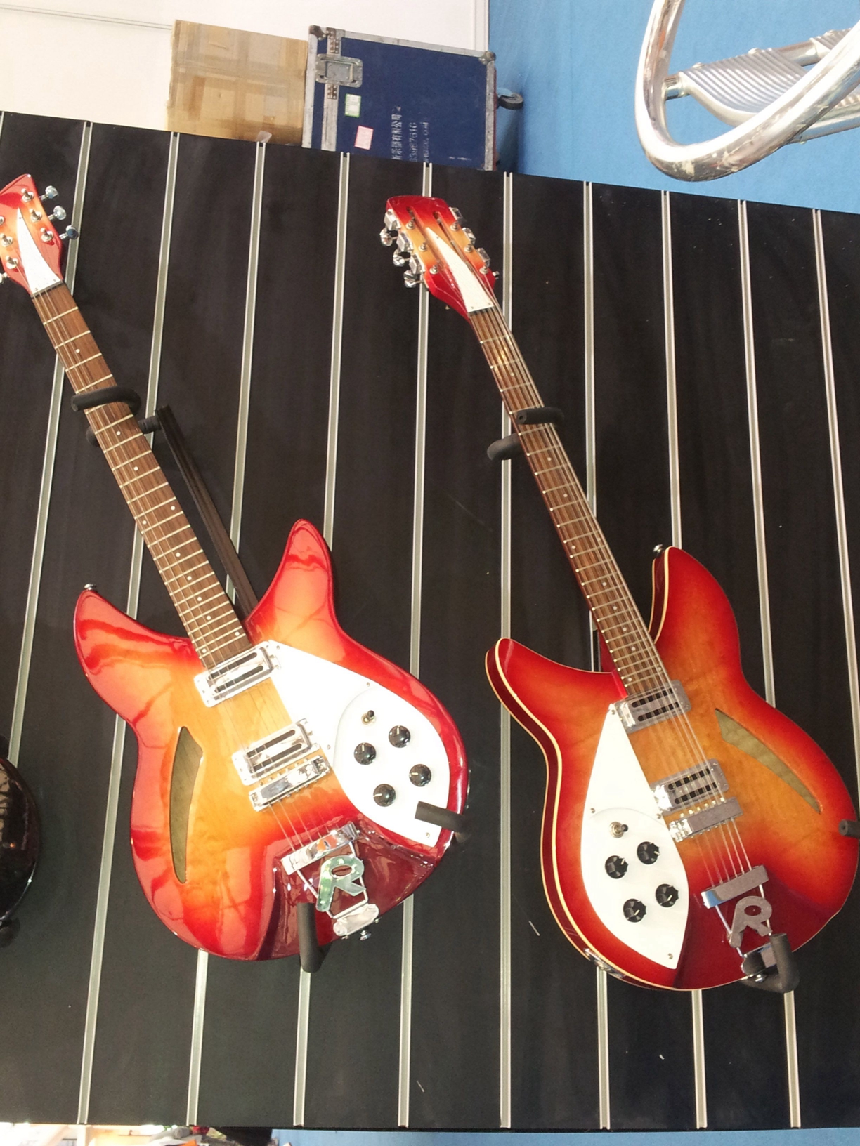 

Cherry Sunburst Semi Hollow Body Ric 330 Guitar Cherry 24 Dot Frets Red Sunburst Rick China Electric Guitar