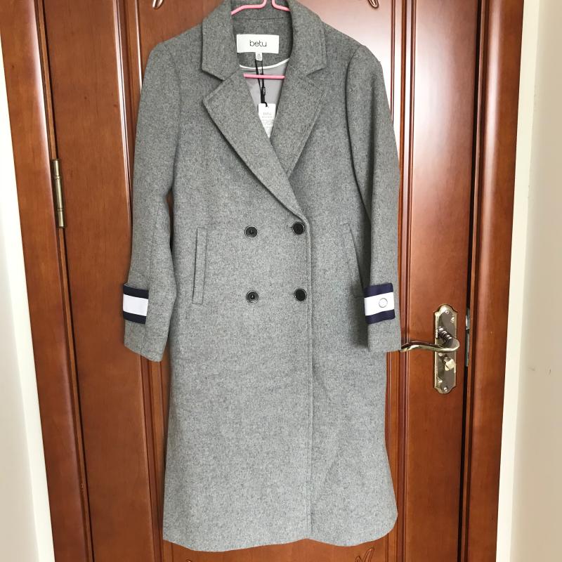 

Top Brand Women Korean Winter Long Overcoat Grey Color High Quality Lady Cardigans Full Sleeve Manteau Femme Hiver Elegant, Photo color
