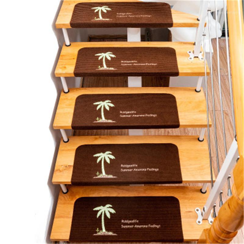 

Self Adhesive Foot Mats For Stairs With Non Slip Stair Mats Practical And Dirt Resistant Household High Quality Floor Mat1, Beige coconut tree