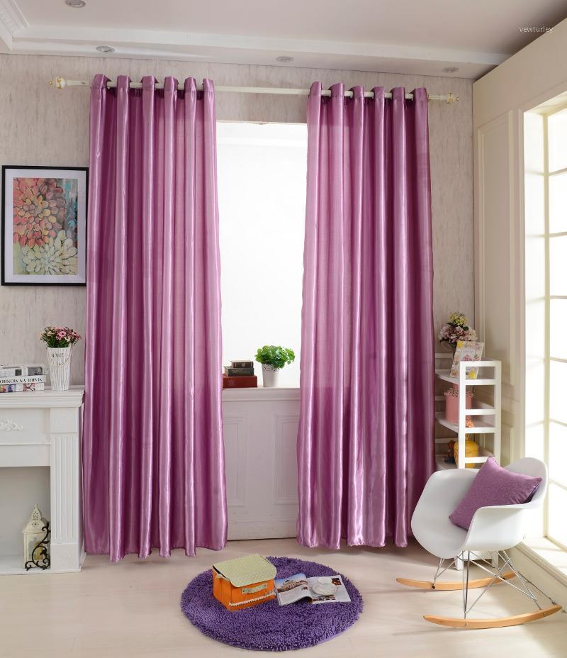 

Solid Colors 100*250cm Modern Window Satin Fabric Curtain for living Room Bedroom Hotel Office Blackout Curtains Home Decoration1, Gray