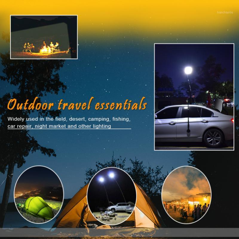 

outdoors led work light rechargeable Camping portable spotlight cob searchlight Can Remote control change colour for Road travel1