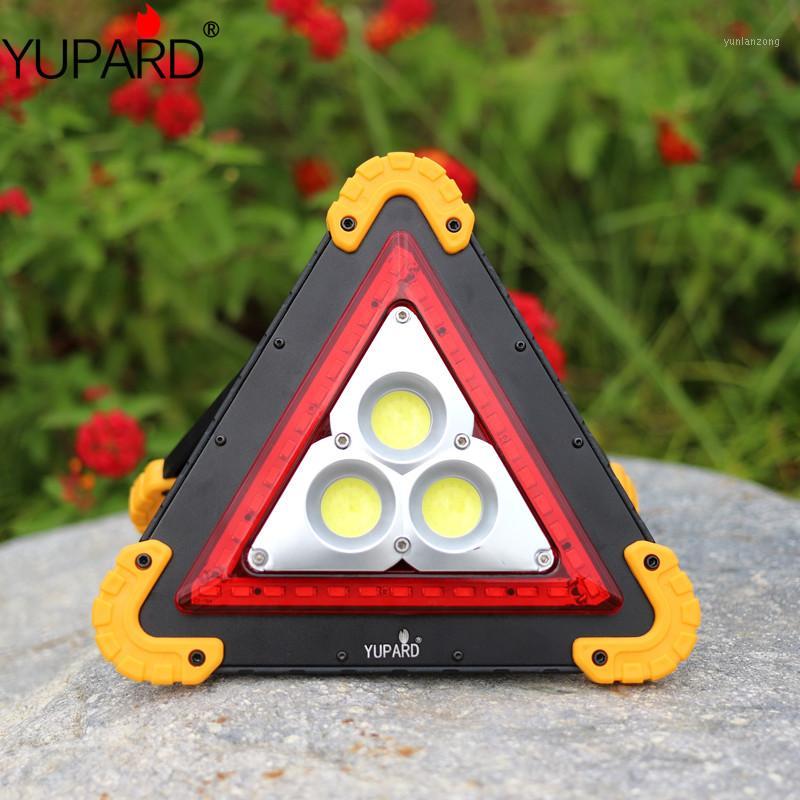 

Triangle Warning Led Floodlight 4 Modes COB LED Car Repairing Work Lamp Multi-function Camping Light Searchlight +18650 battery1