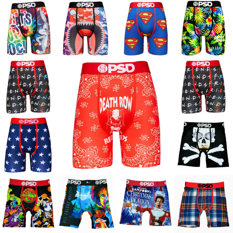 

Psd Shorts Mens Underpants With Bags Halloween Christmas Lingerie Sexy Ice Silk Quick-drying Boxers Breathable Underwear Branded Male Pants, #11