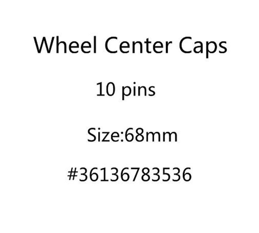 

4pcs/lot 68mm 10 pins Car Wheel Center Hub Caps Rim Caps Covers Emblem Badge for 1 3 5 7 X3 X5 M3 M5 36136783536