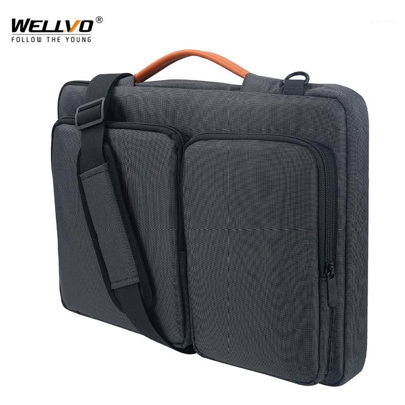 

Male Laptop Briefcase Men Retro Large Business Office Handbags Crossbody Shoulder Bags Multi-function Messager Bag XA751ZC1, Blue 14inch