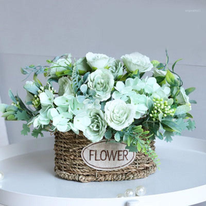 

Fashion Mini Silk Artificial Rose Flower Heads For Wedding Party Home Decoration DIY Accessories Fake Flowers Craft1, Green