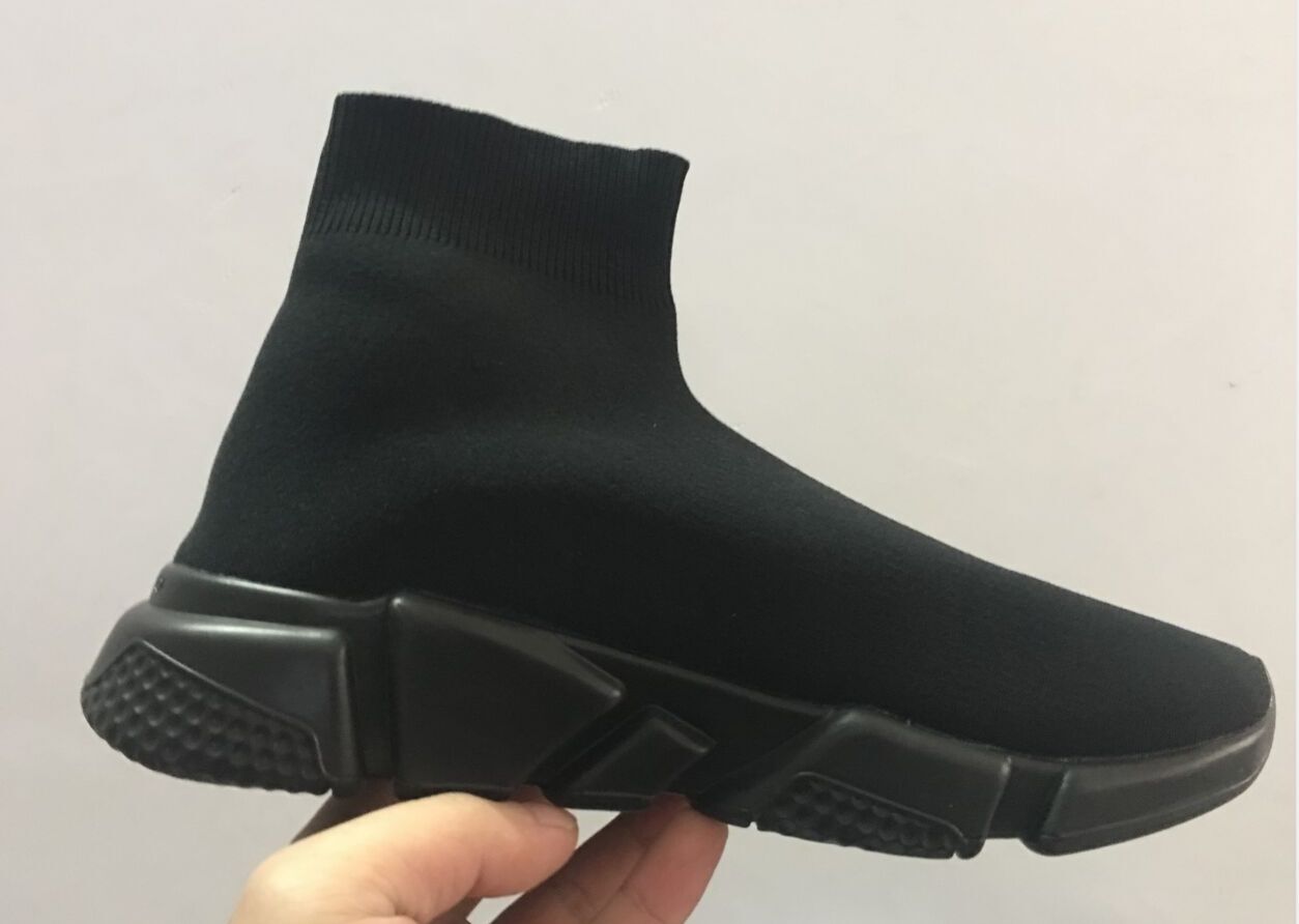 

2021 New Paris Speed Trainers Knit Sock Shoe Original Mens Womens Black White Red Knitting Sneakers Cheap Best Quality Casual Shoes