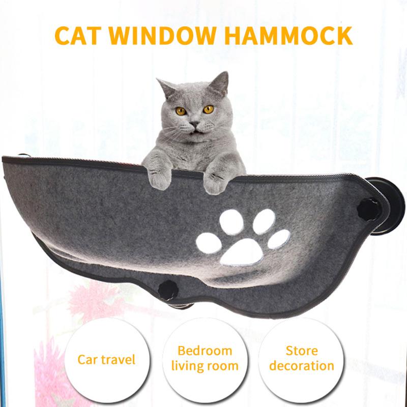 

Hot Sale Pet Hammock Beds Bearing 20kg Cat Window Lounger Suction Hammock Pet Cat Window Shelf Comfortable Ferret Bed