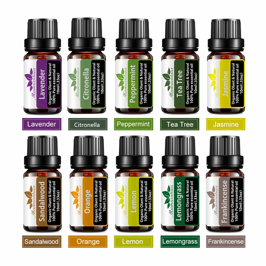 

100 % Natural Plant Lemon Rose Lavender Pure Essential Oil Treatment Aromatic Relaxation Therapy Better Skin Nursing Massage Tools