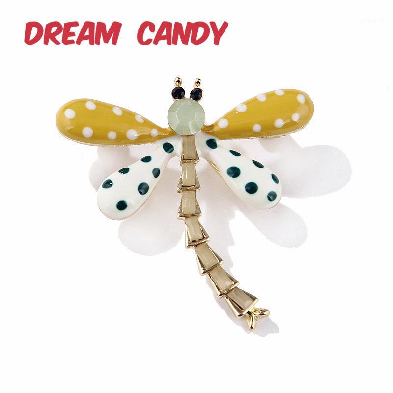 

Dream Candy Colorful Enamel Dragonfly Brooches for Women 2 Colors Spot Insect Brooch Pins Fashion Jewelry Coat Accessories Gifts1