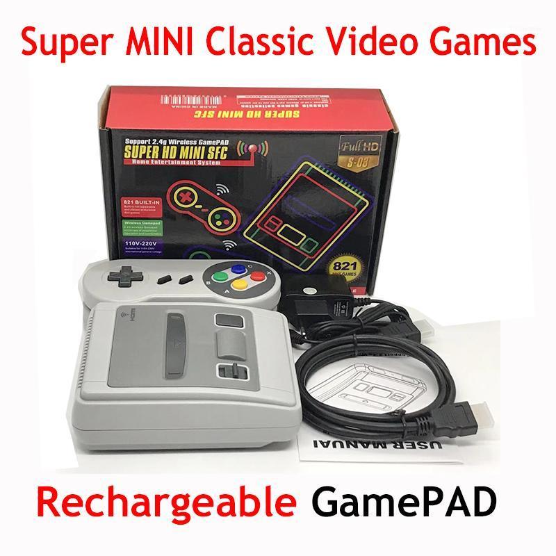 

821 Games For SFC SUPER HD MINI Retro Classic TV Game Player Wireless Rechargeable Controller Retro Game Gift1