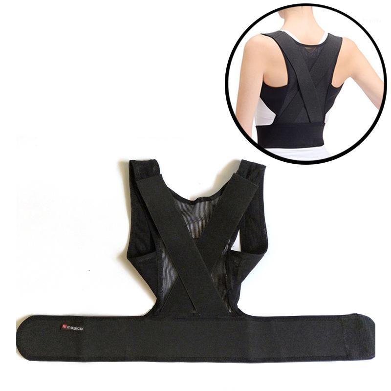 

Posture Corrector for Men and Women Back Posture Brace Clavicle Support Stop Slouching and Hunching Adjustable Back Trainer #ND1, Black